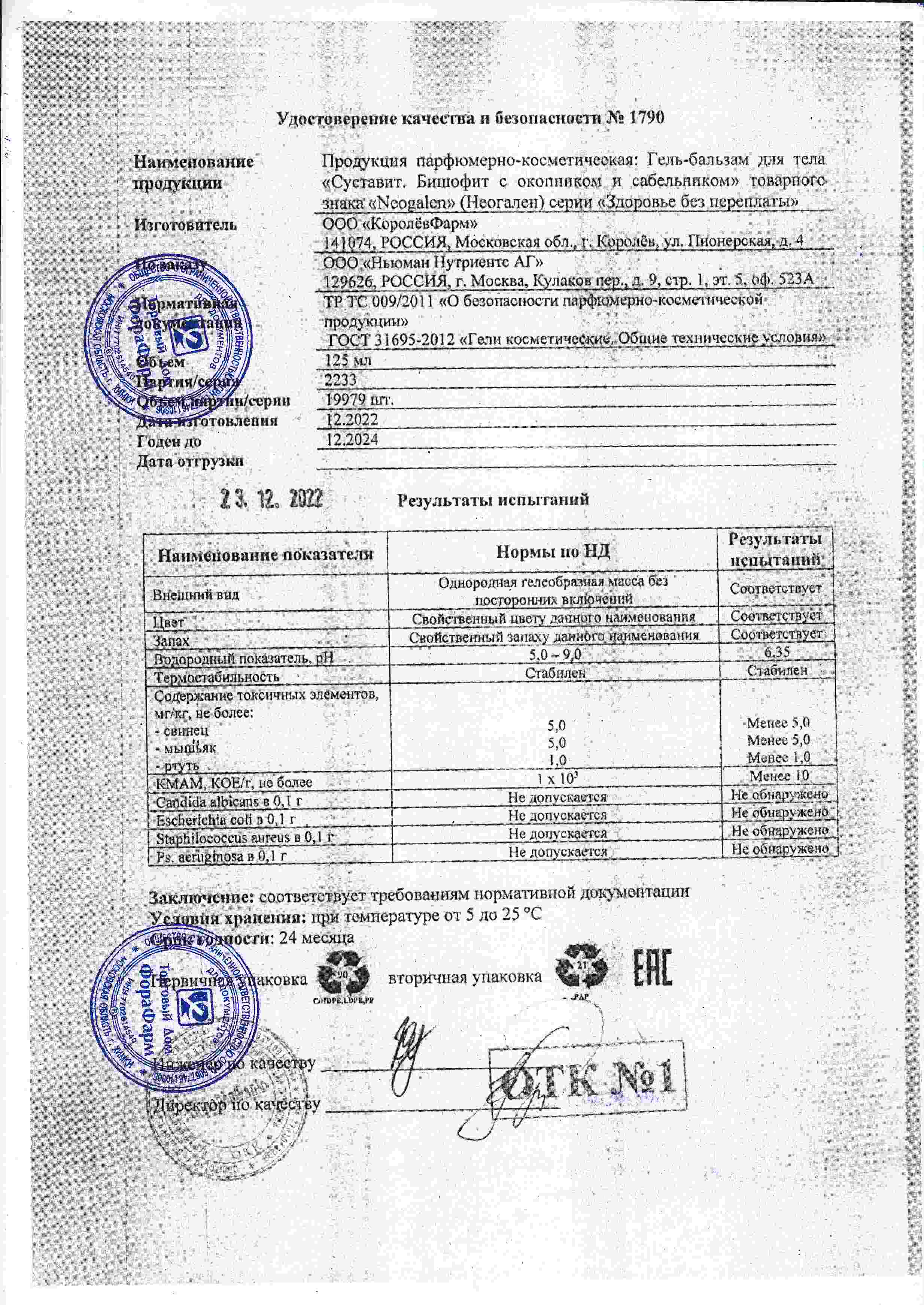 Паспорт №122022